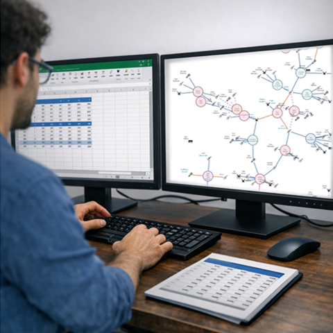 Excel to Graphviz Relationship Diagram Example